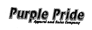 PUPLE PRIDE APPAREL AND SALES COMPANY