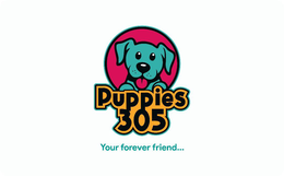 PUPPIES 305 YOUR FOREVER FRIEND... logo