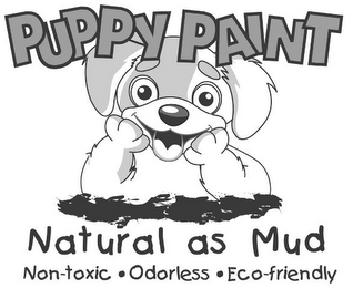PUPPY PAINT NATURAL AS MUD NON-TOXIC · ODORLESS · ECO-FRIENDLY logo