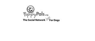 PUPPYPALS.ORG THE SOCIAL NETWORK JUST FOR DOGS logo