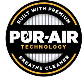 PUR-AIR TECHNOLOGY BUILT WITH PREMIUM BREATHE CLEANER logo
