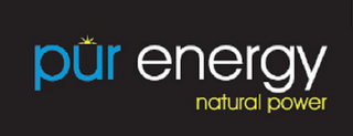PUR ENERGY NATURAL POWER logo