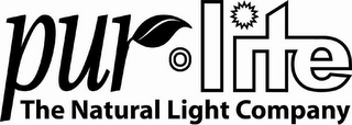 PUR-LITE THE NATURAL LIGHT COMPANY logo