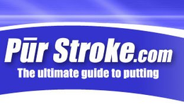 PUR STROKE.COM THE ULTIMATE GUIDE TO PUTTING logo