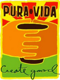 PURA VIDA CREATE GOOD logo