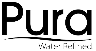 PURA WATER REFINED. logo
