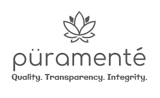 PURAMENTE QUALITY. TRANSPARENCY. INTEGRITY. logo