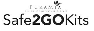 PURAMIA THE PURITY OF NATURE REFINED SAFE2GOKITS logo