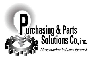 PURCHASING AND PARTS SOLUTIONS CO., INC., "IDEAS MOVING INDUSTRY FORWARD" logo