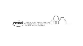 PURDUE COMMUNITY PARTNERSHIPS TOGETHER FOR GOOD. logo