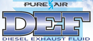 PURE AIR DEF DIESEL EXHAUST FLUID logo