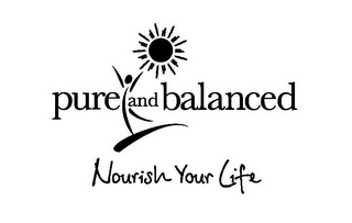 PURE AND BALANCED NOURISH YOUR LIFE logo