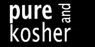 PURE AND KOSHER logo