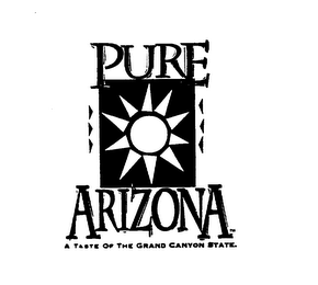 PURE ARIZONA A TASTE OF THE GRAND CANYON STATE. logo