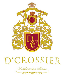 PURE AROMA CIGARS, DECROSSIER, DC, D'CROSSIER AND TOTALMENTE A MANO logo