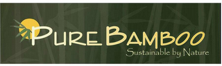PURE BAMBOO SUSTAINABLE BY NATURE logo