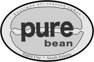 PURE BEAN BOUTIQUE AIR ROASTED COFFEE RAPID CITY SOUTH DAKOTA logo