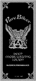 PURE BIKER DEEP MOISTURIZING LOTION MAXIMUM PERFORMANCE logo