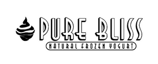 PURE BLISS NATURAL FROZEN YOGURT logo