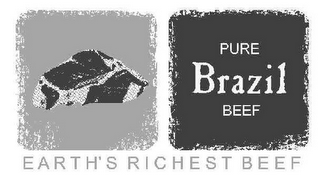 PURE BRAZIL BEEF EARTH'S RICHEST BEEF logo