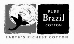 PURE BRAZIL COTTON EARTH'S RICHEST COTTON logo