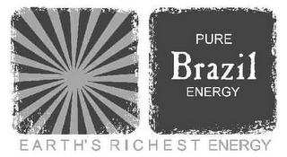 PURE BRAZIL ENERGY EARTH'S RICHEST ENERGY logo