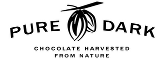 PURE DARK CHOCOLATE HARVESTED FROM NATURE logo