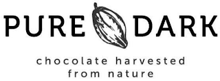 PURE DARK CHOCOLATE HARVESTED FROM NATURE logo