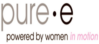 PURE E POWERED BY WOMEN IN MOTION logo