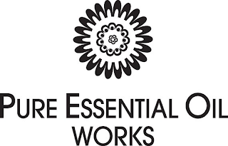 PURE ESSENTIAL OIL WORKS logo