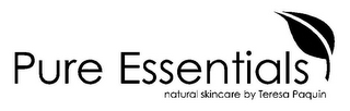 PURE ESSENTIALS NATURAL SKINCARE BY TERESA PAQUIN logo