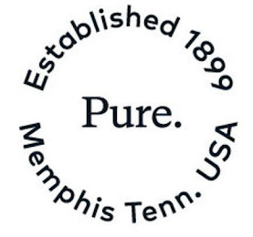 PURE. ESTABLISHED 1899 MEMPHIS TENN. USA logo