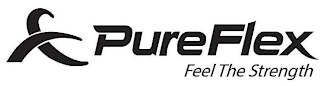 PURE FLEX FEEL THE STRENGTH logo