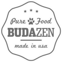 PURE FOOD BUDAZEN MADE IN USA logo