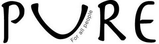 PURE FOR ALL PEOPLE logo