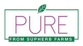 PURE FROM SUPHERB FARMS logo