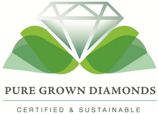 PURE GROWN DIAMONDS CERTIFIED & SUSTAINABLE logo