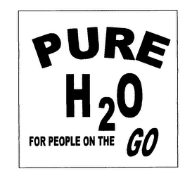 PURE H20 FOR PEOPLE ON THE GO logo
