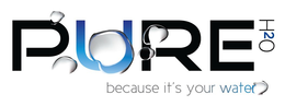 PURE H2O BECAUSE IT'S YOUR WATER logo