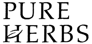 PURE HERBS logo