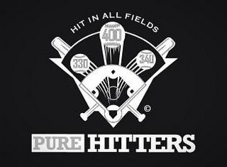 PURE HITTERS HIT IN ALL FIELDS 330 340 400 logo