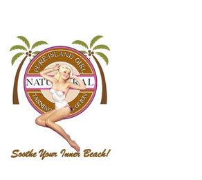 PURE ISLAND GIRL NATURAL TANNING LOTION SOOTHE YOUR INNER BEACH! logo