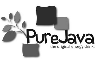 PURE JAVA THE ORIGINAL ENERGY DRINK. logo