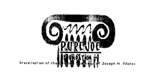 PURE JOE FOUNDATION PRESERVATION OF THE ORIGINAL TEACHINGS OF JOSEPH H. PILATES logo