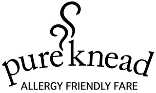 PURE KNEAD ALLERGY FRIENDLY FARE logo
