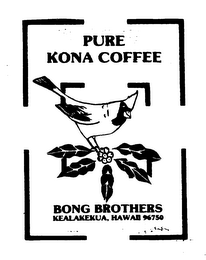PURE KONA COFFEE BONG BROTHERS logo