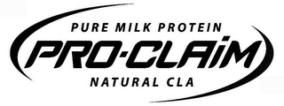 PURE MILK PROTEIN PRO-CLAIM NATURAL CLA logo