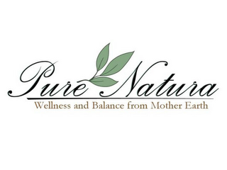 PURE NATURA WELLNESS AND BALANCE FROM MOTHER EARTH logo