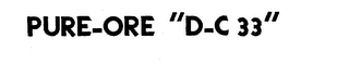 PURE-ORE "D-C 33" logo