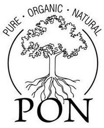 PURE  ·  ORGANIC  ·  NATURAL PON logo